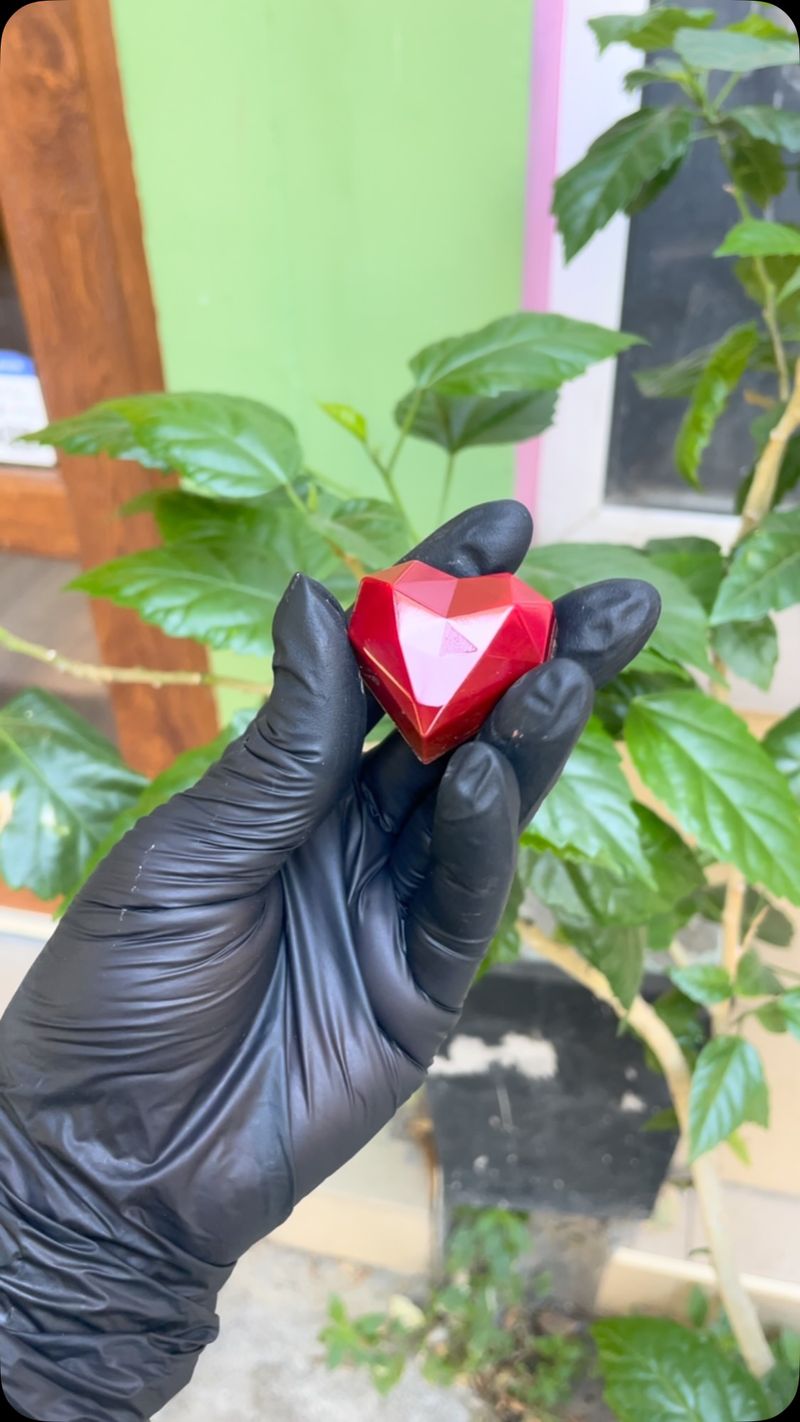 Hand-made chocolate heart